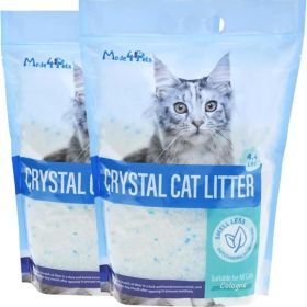 Crystal Cat Litter For Pets, No Caking, Odor Control, Light Weight, Low Dust, Easy To Use (Option: Cologne-2Pack)